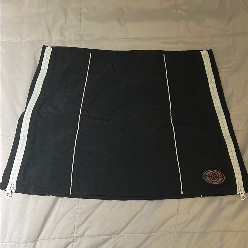 UNIF Black and White Mini Pencil Skirt